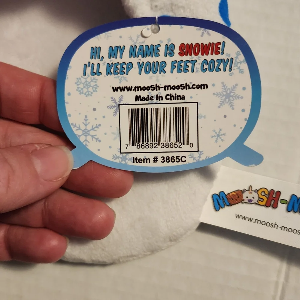 Moosh Moosh slippers spotted seal Snowie Youth size